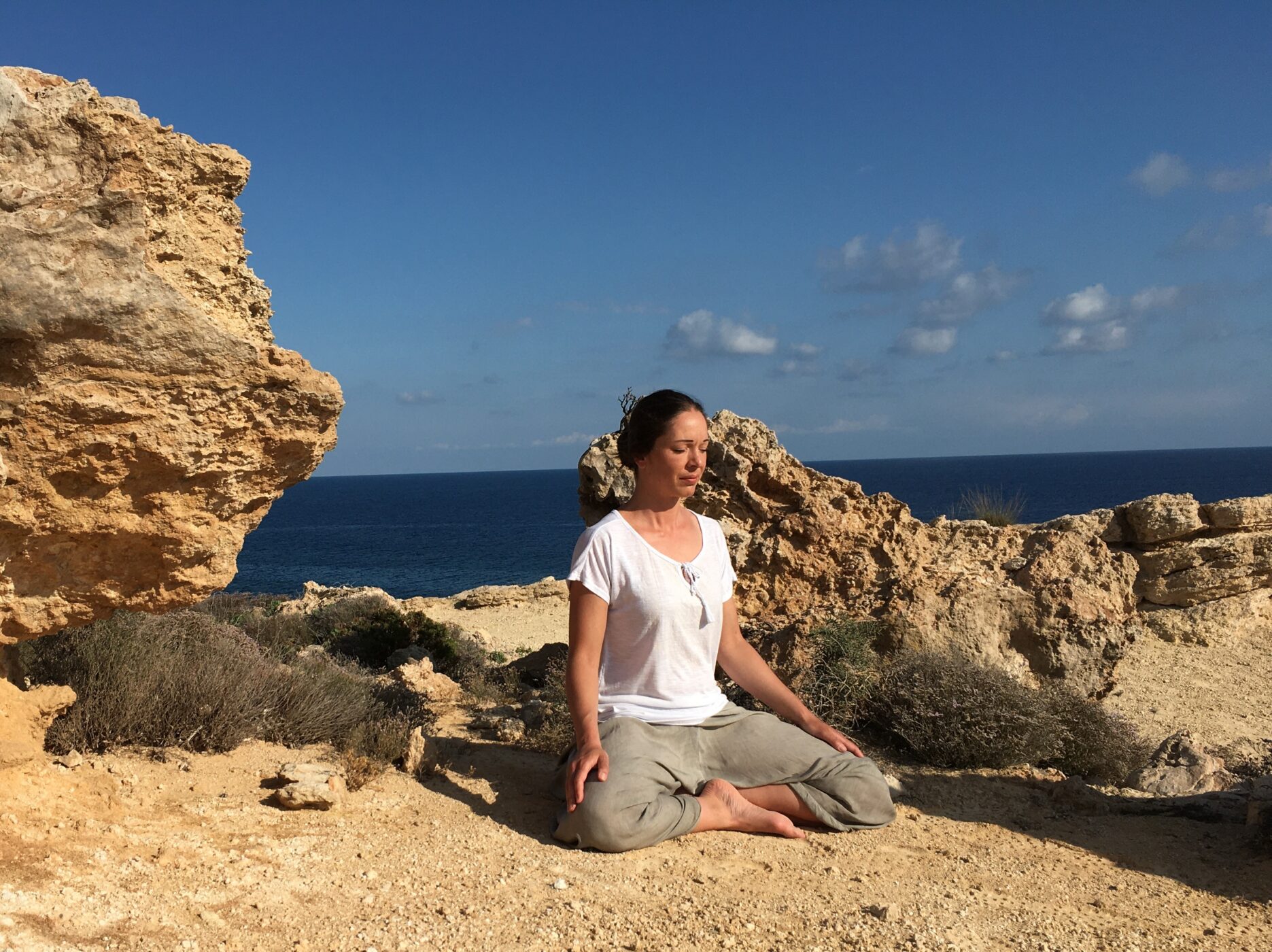 Meditationslehrerin Entspannung Meer